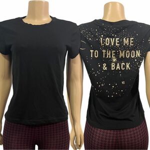 Victoria’s Secret Supersoft Crew Neck Short Sleeve T-shirt black Small